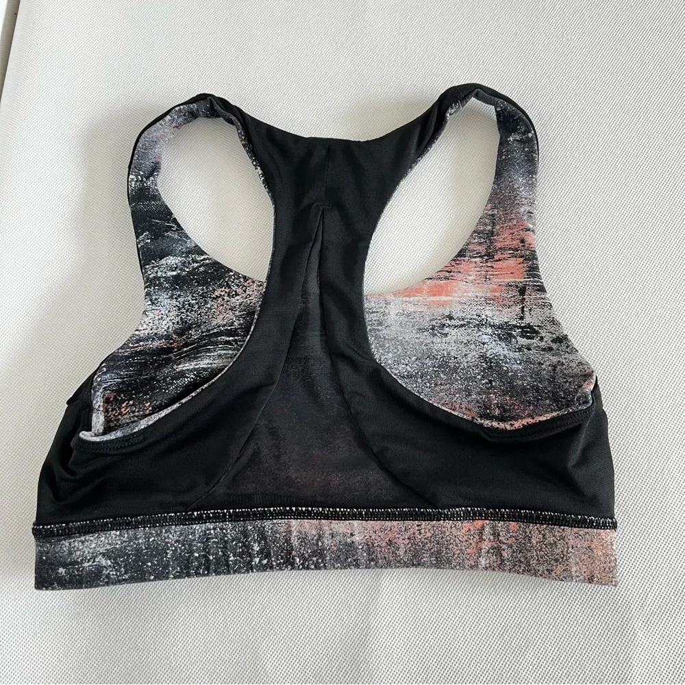 Lululemon Invigorate Bra Size 4 Azurite Poppy Coral Multi - Picture 4 of 7